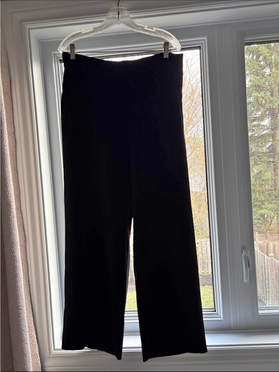 LOFT Pants - LOFT Black Wide-Leg Pants with High Waist